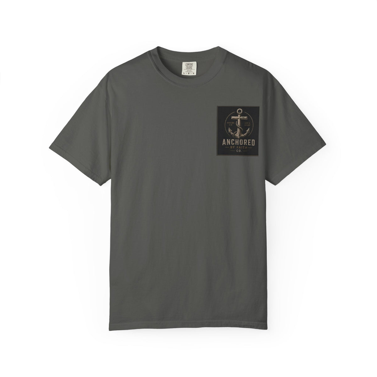 Anchored by Faith T‑Shirt — Vintage Anchor Christian Graphic Tee