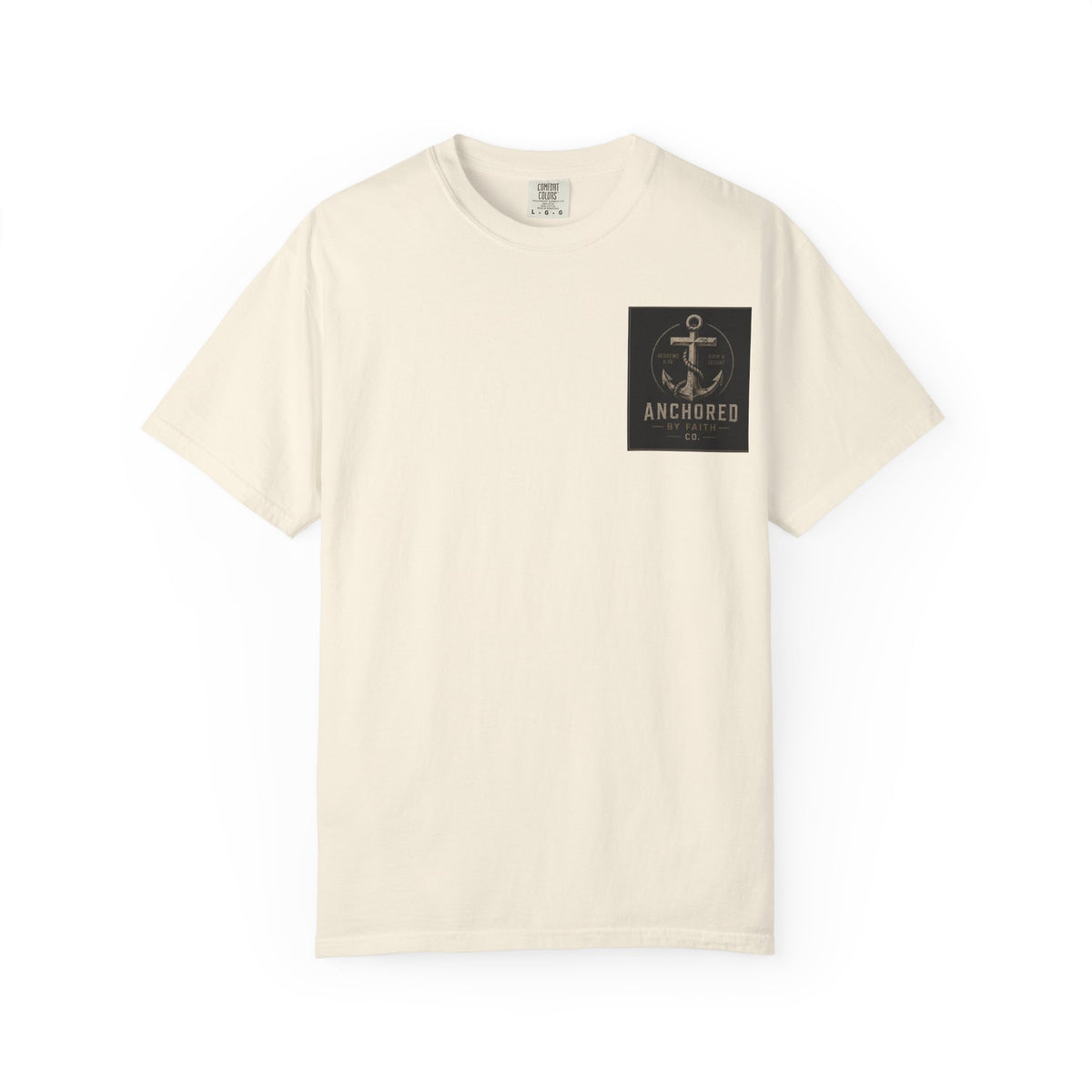 Anchored by Faith T‑Shirt — Vintage Anchor Christian Graphic Tee