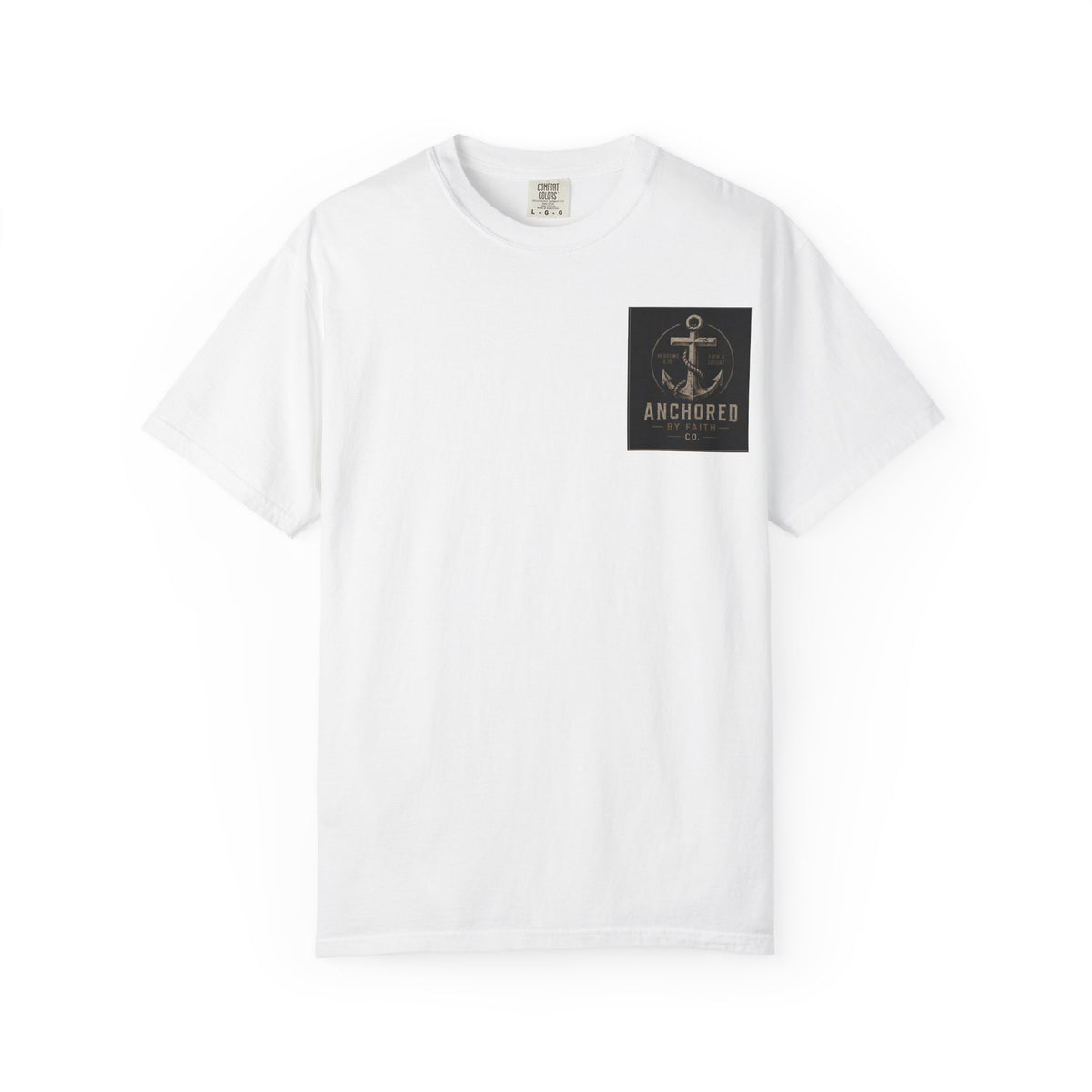 Anchored by Faith T‑Shirt — Vintage Anchor Christian Graphic Tee