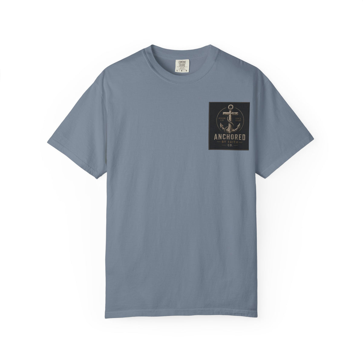 Anchored by Faith T‑Shirt — Vintage Anchor Christian Graphic Tee