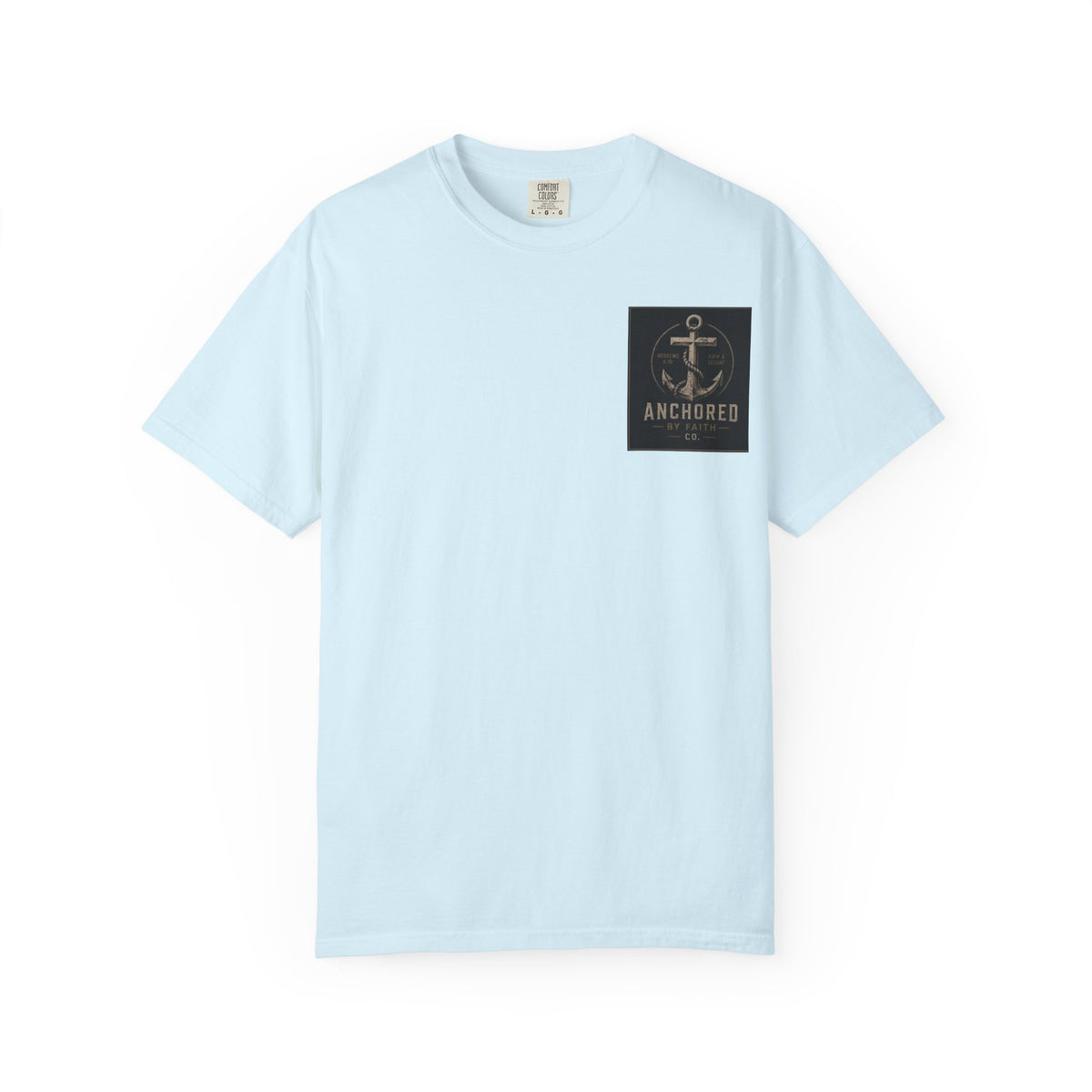 Anchored by Faith T‑Shirt — Vintage Anchor Christian Graphic Tee